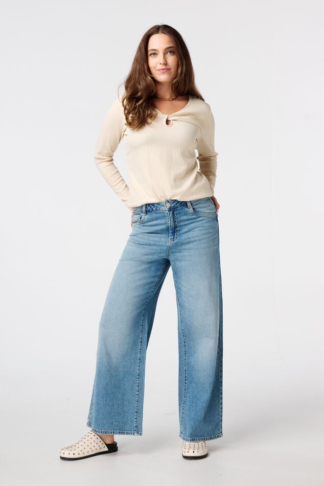 Haut avec imprimé métallisé image number 5