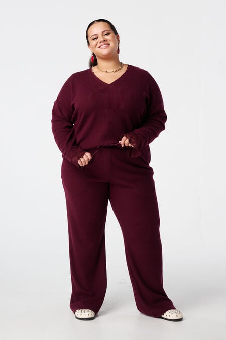 Pantalon droit à taille élastique Pantalon droit à taille élastique