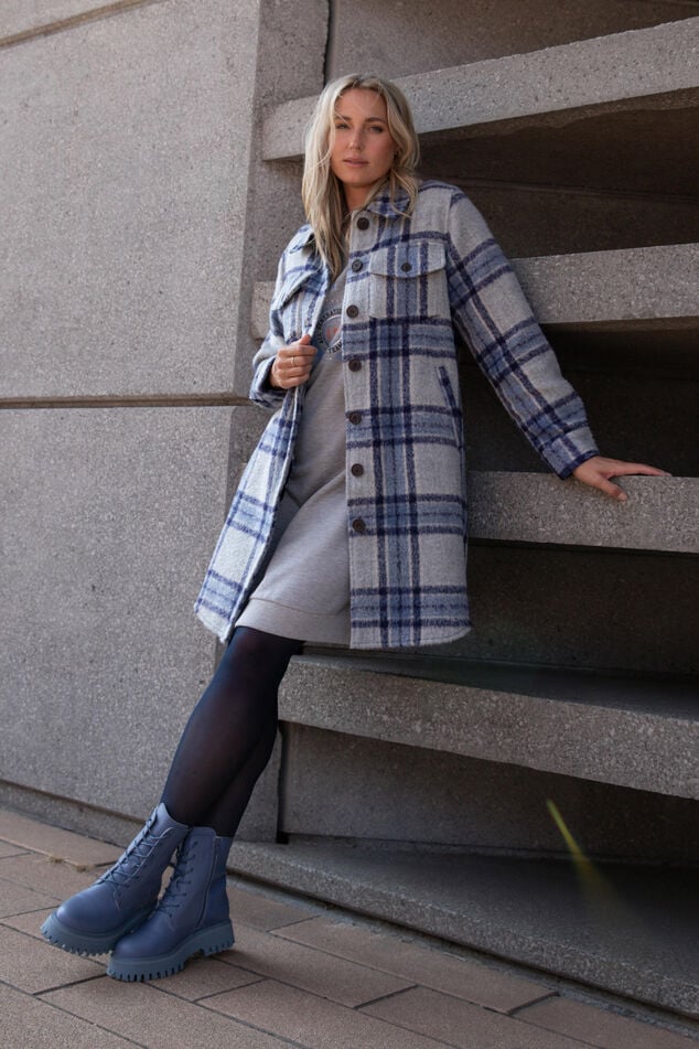 Veste-chemise à carreaux  image number 0