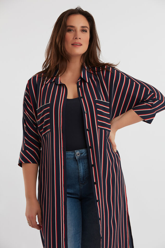 Robe chemise rayée image number 6