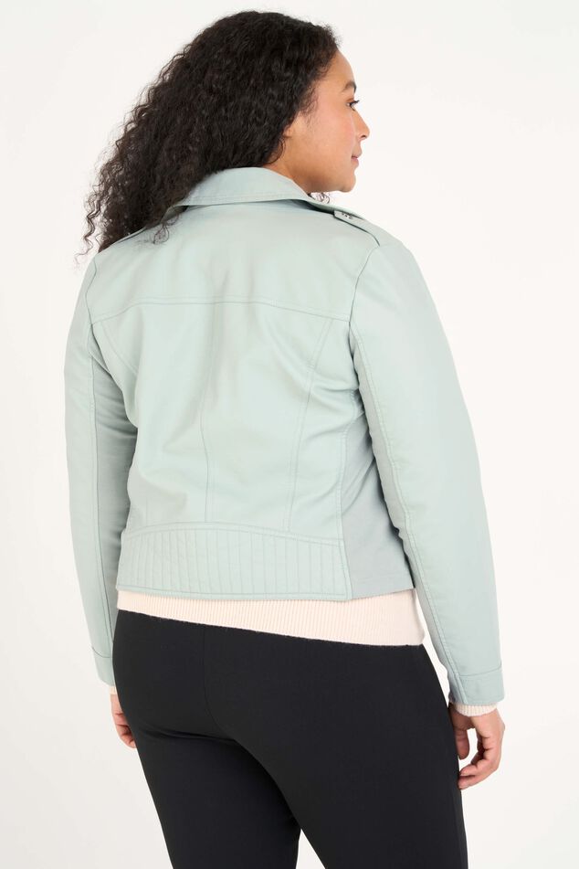 Veste style motard en similicuir image number 3