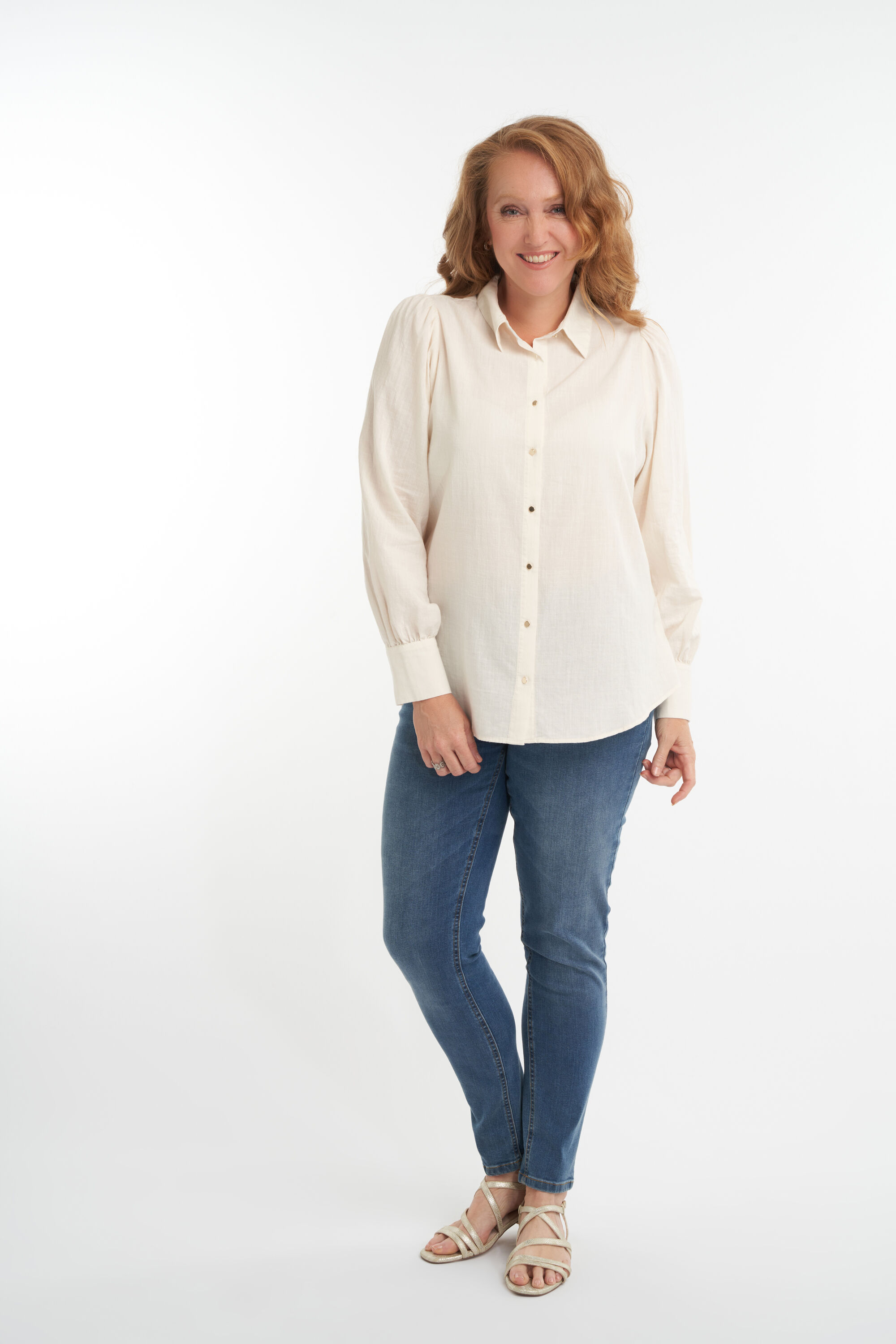 Chemisier &agrave; manches bouffantes image number 6