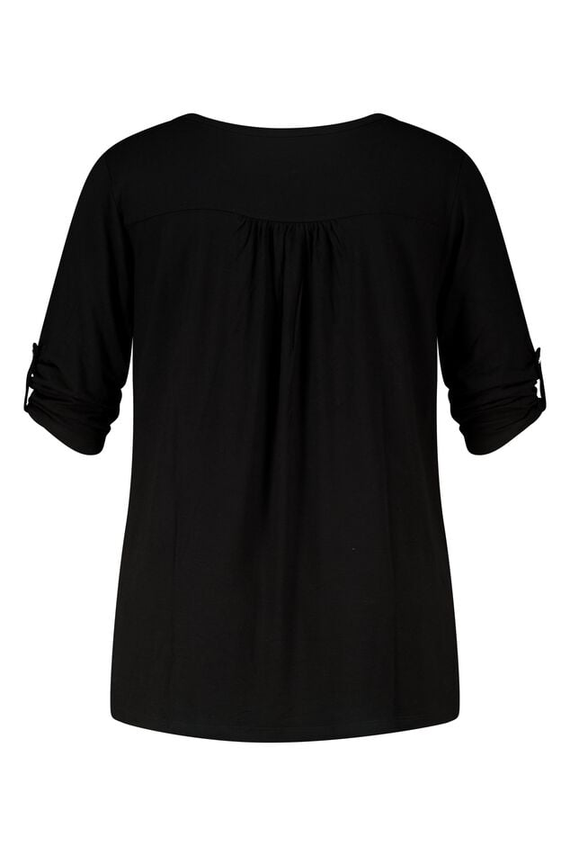 Haut col en V avec boutons image number 2