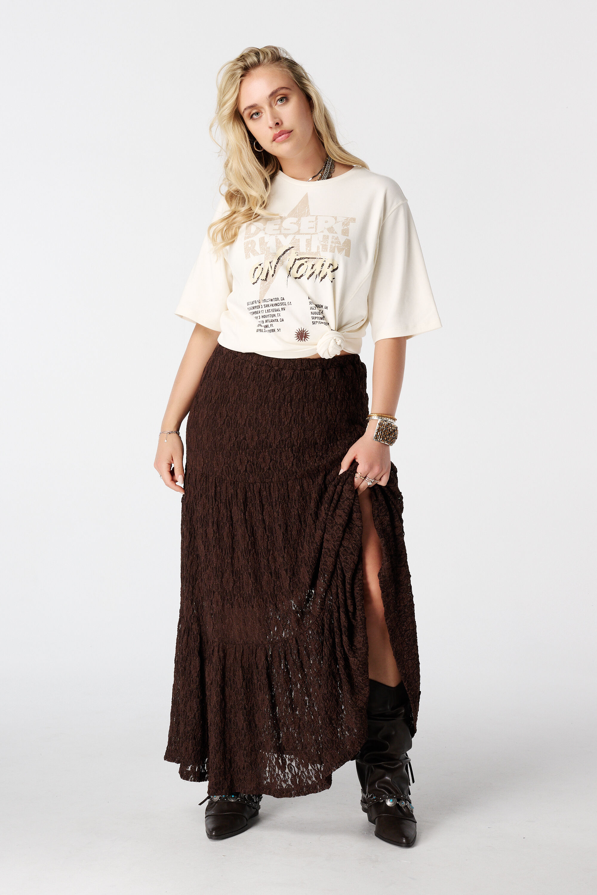 T shirt oversize avec imprim&eacute; image number 5