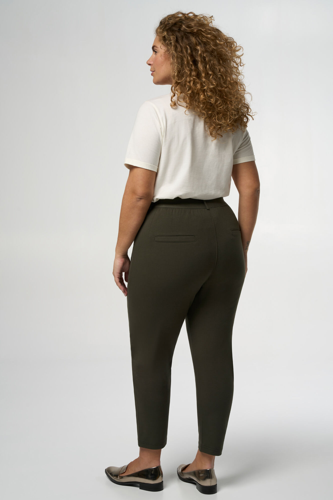 Pantalon avec fermeture &eacute;clair image number 4