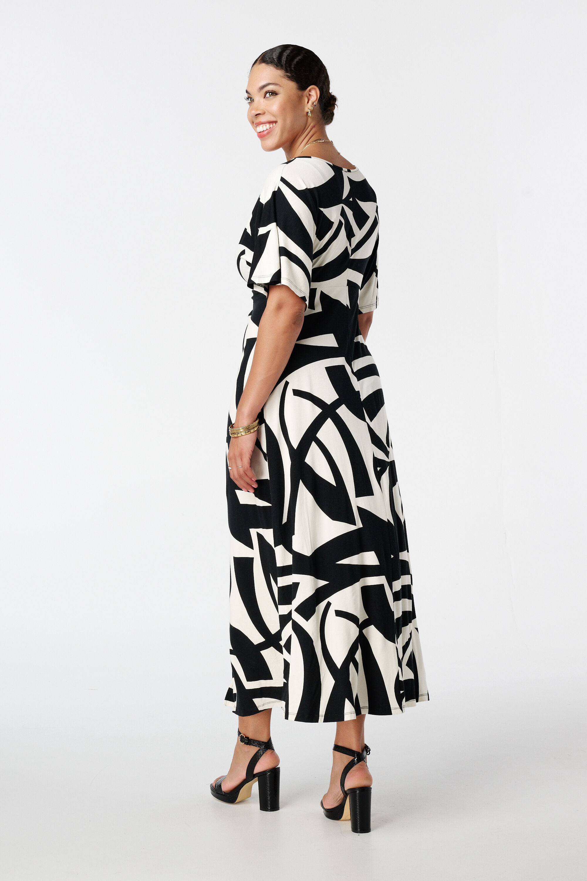 Robe longue avec imprim&eacute;  image number 3