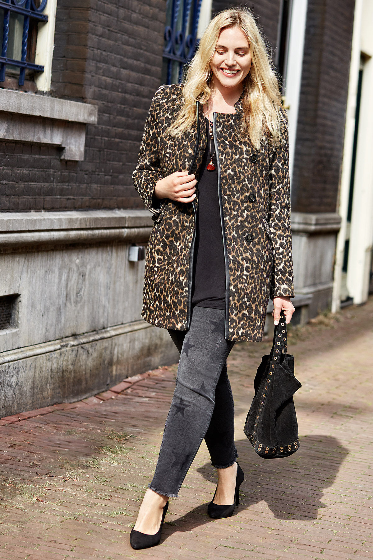 Manteau laine melangee