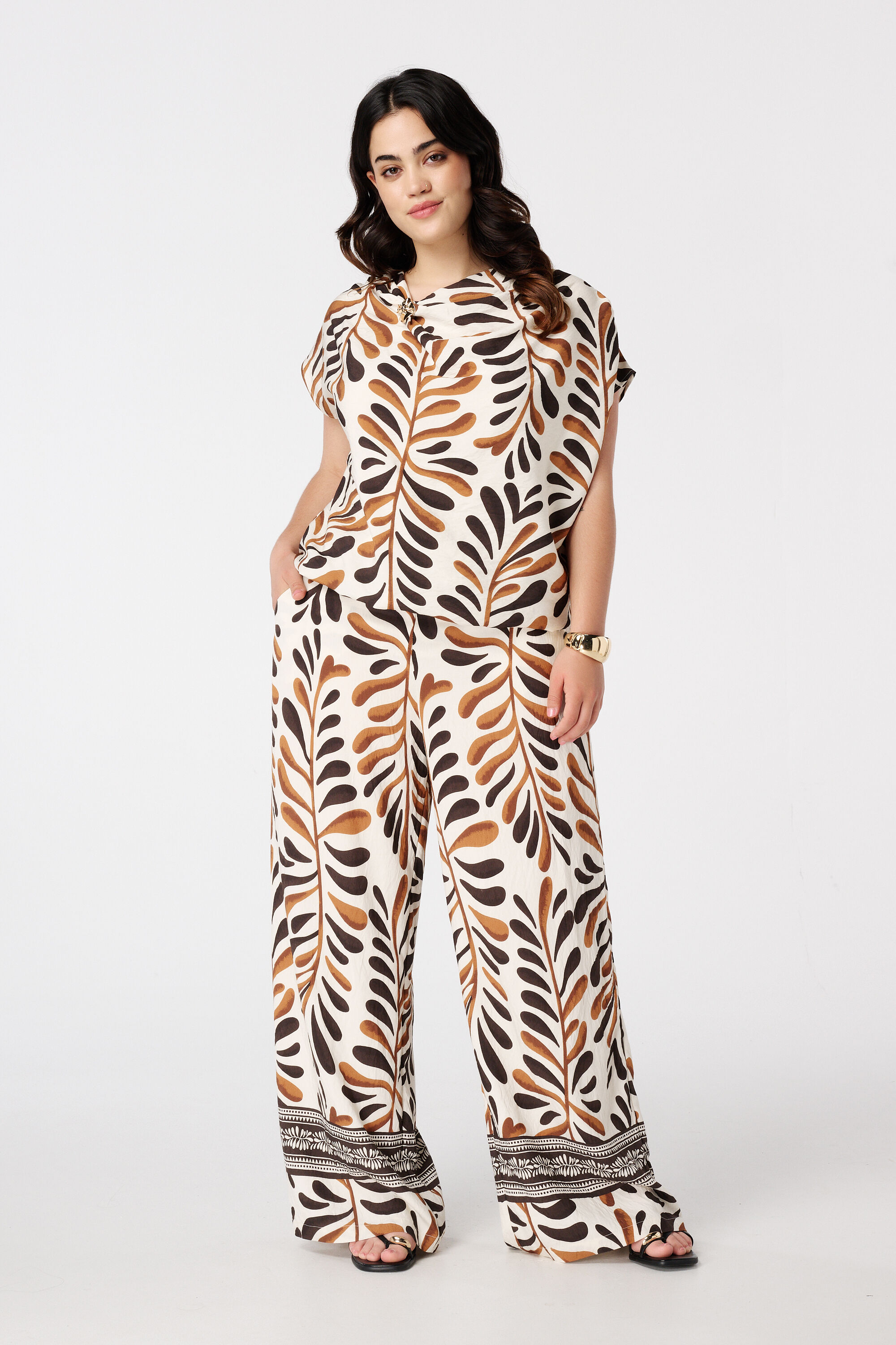 Chemisier avec imprim&eacute; image number 5