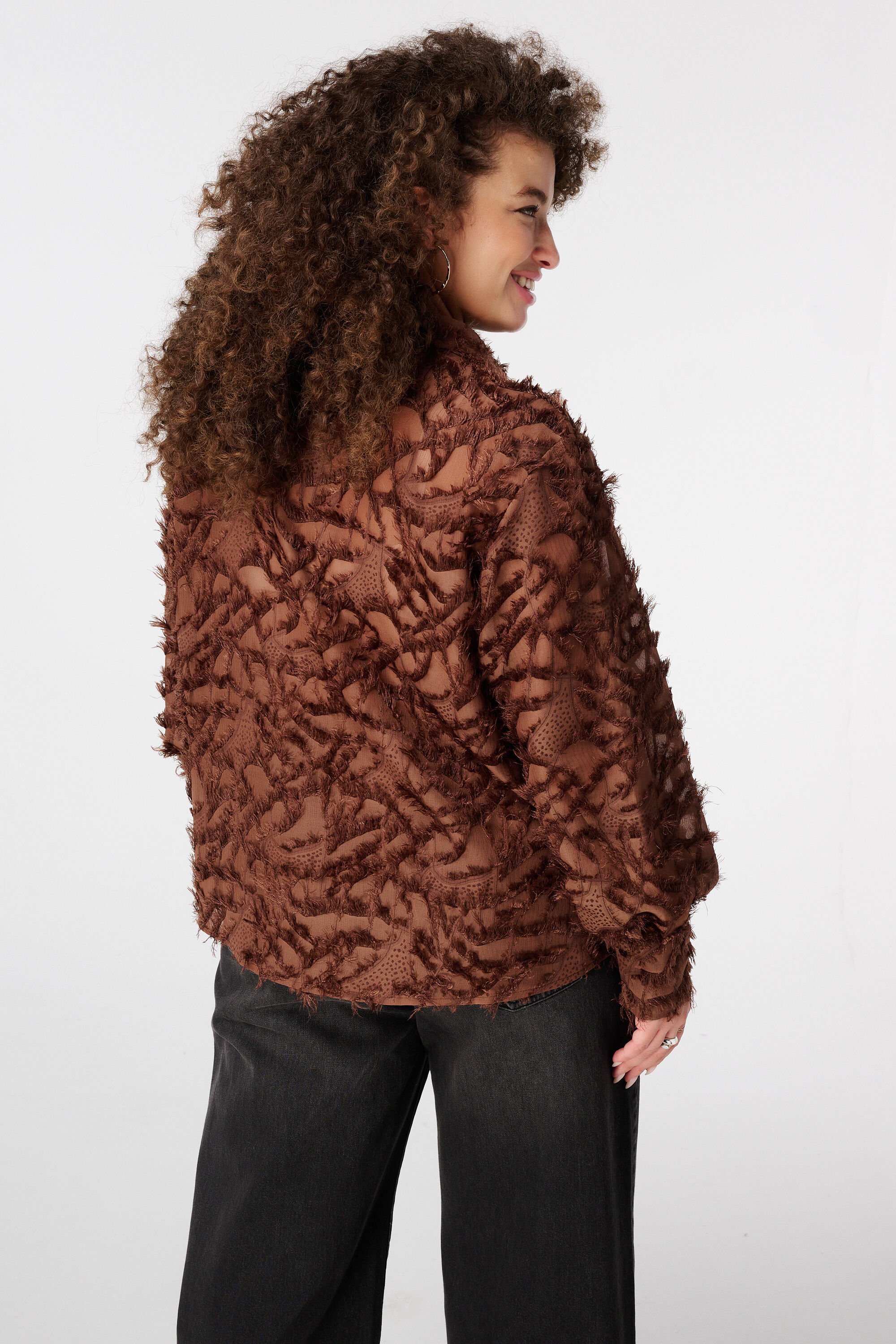 Chemisier moelleux avec imprim&eacute; image number 3