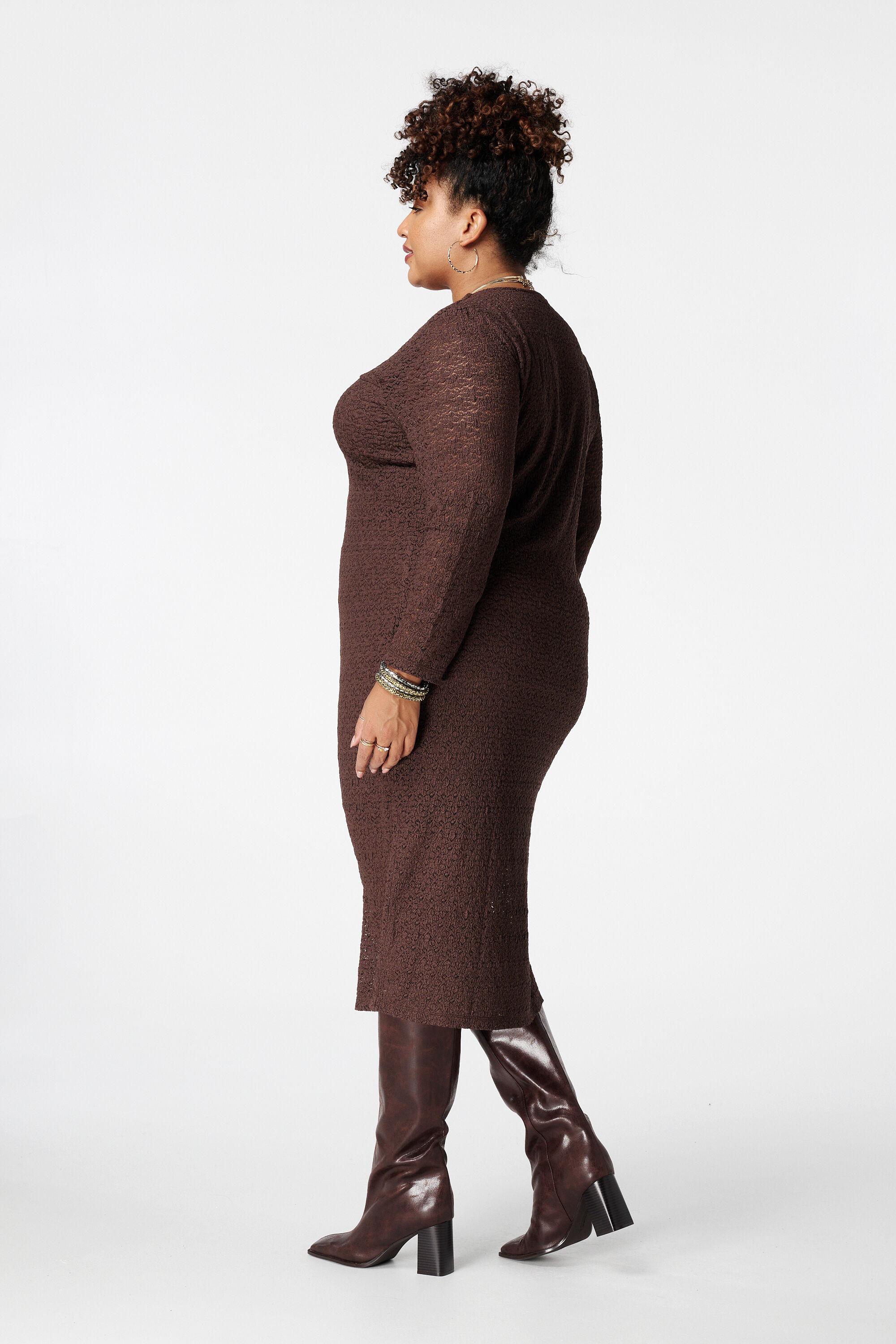 Robe midi en dentelle image number 3