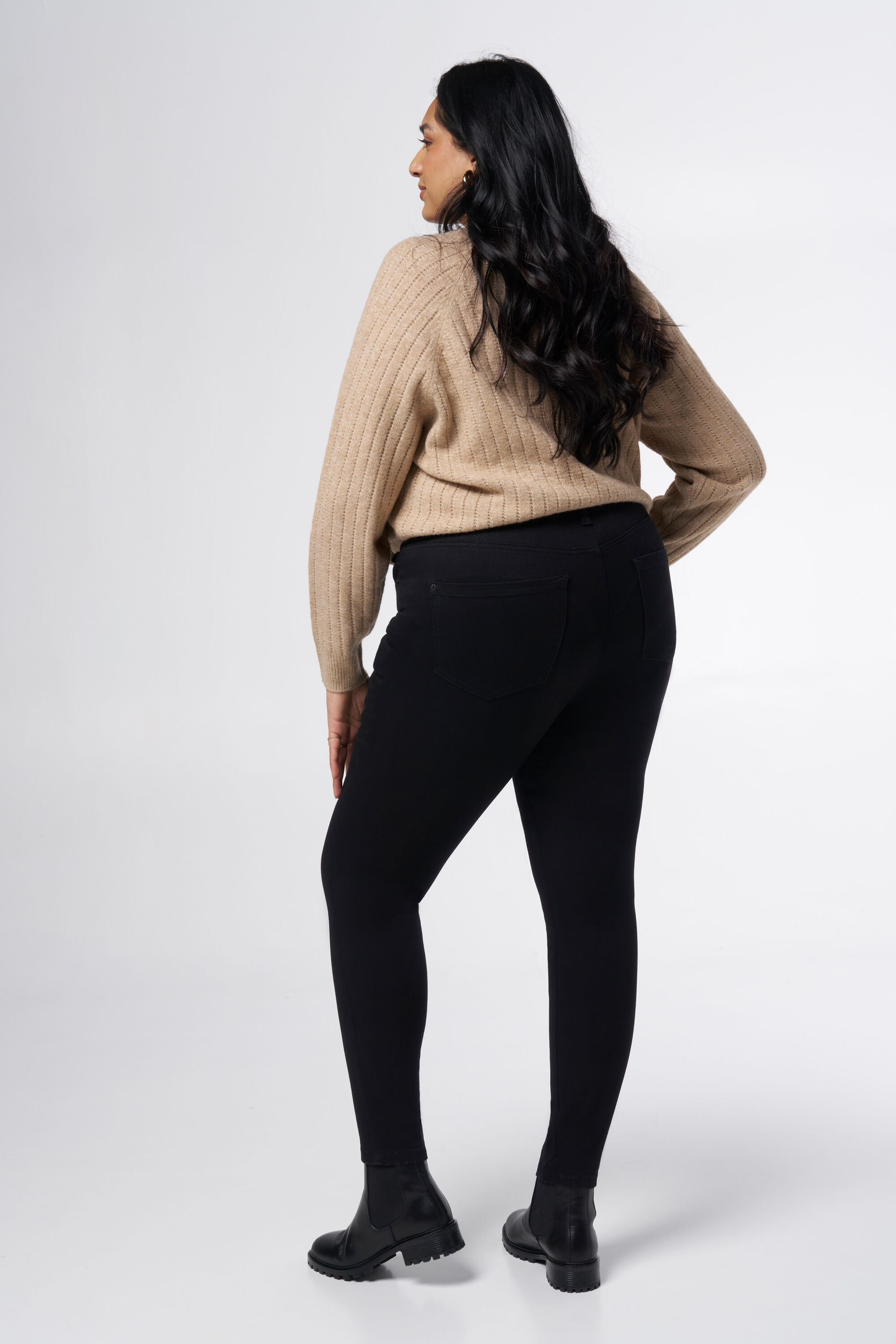 Jean skinny taille haute CHERRY image number 3