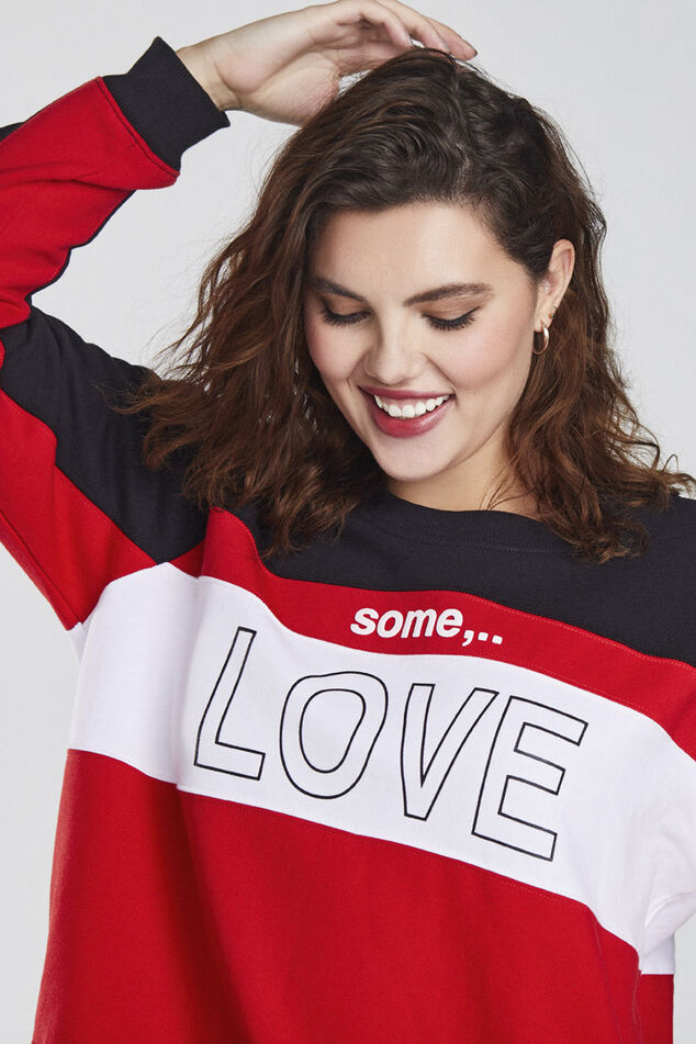 Sweat-shirt avec texte imprimé image number 3