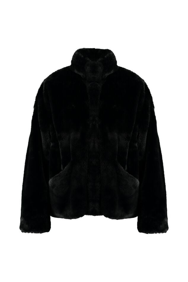 Manteau en fausse fourrure image number 1