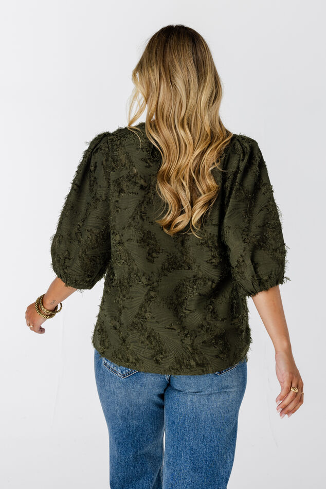 Chemisier à manches courtes bouffantes image number 3