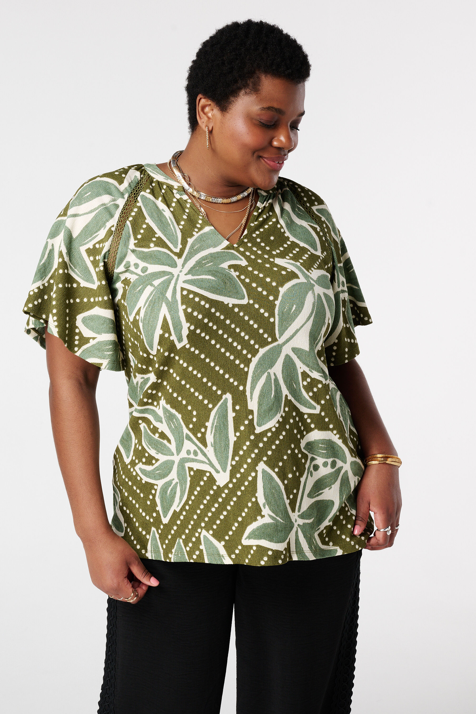 Top &agrave; manches papillon image number 0