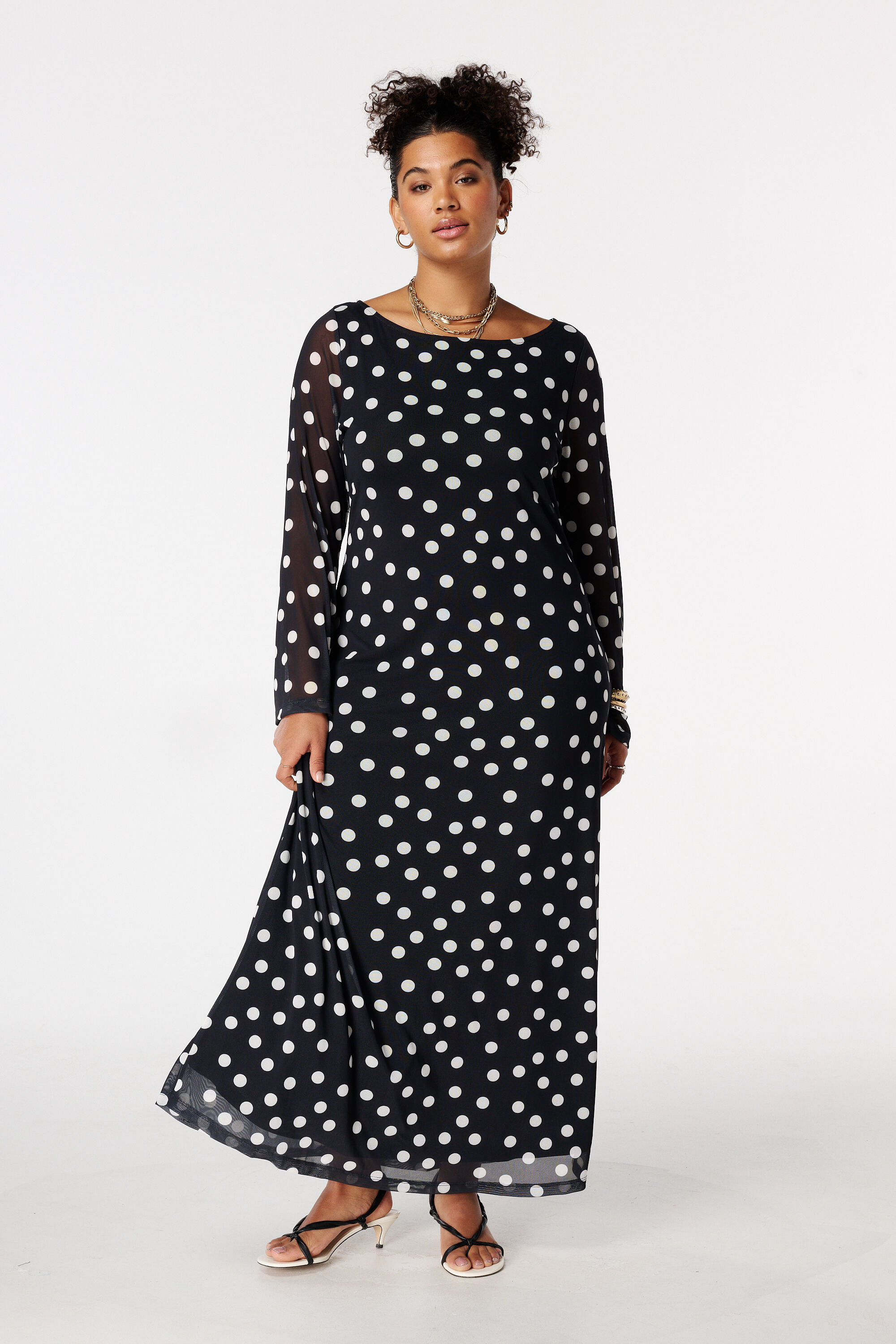 Robe maxi en mesh