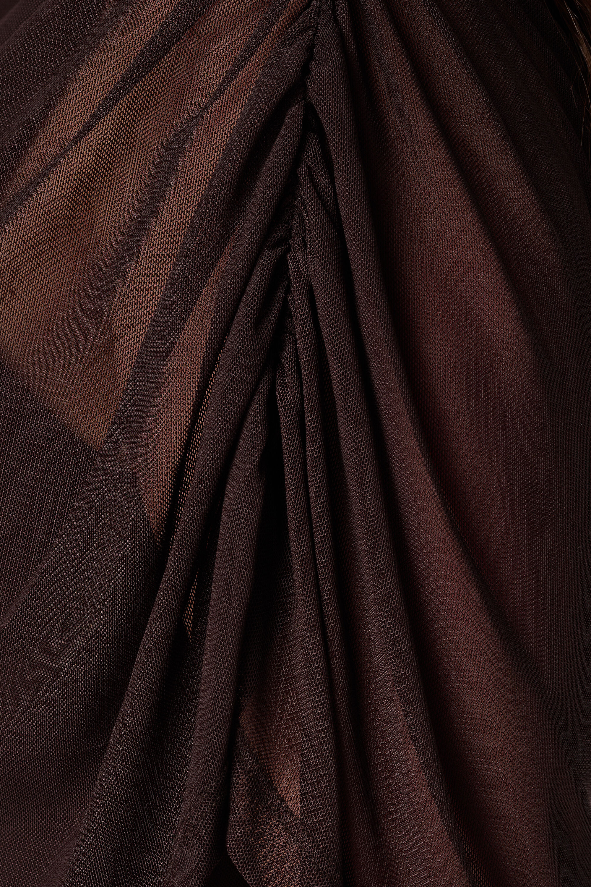 Top en mesh &agrave; manches drap&eacute;es image number 6