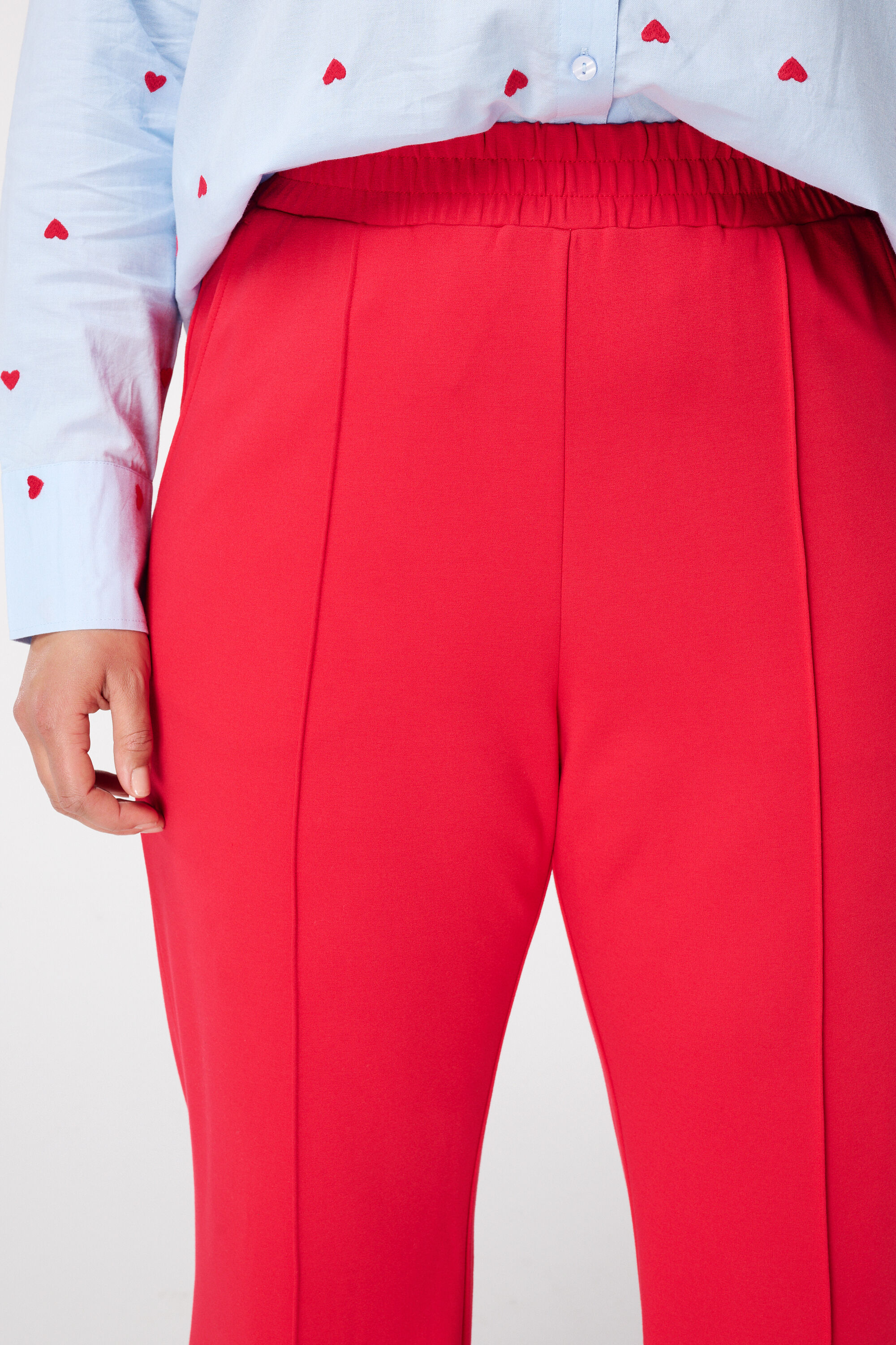 Pantalon large avec coutures d&eacute;coratives image number 4