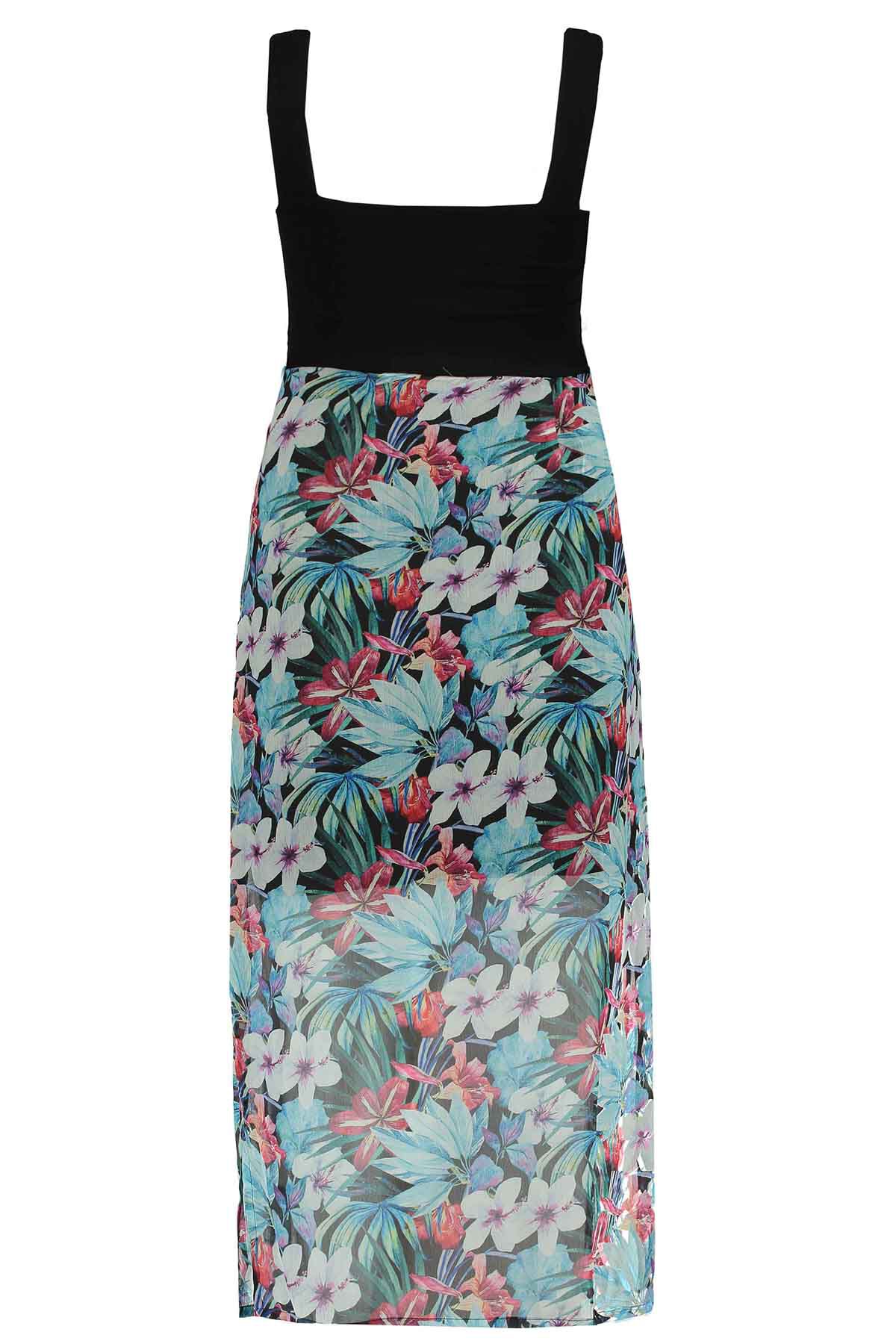 Robe &agrave; imprim&eacute; floral et volants image number 3