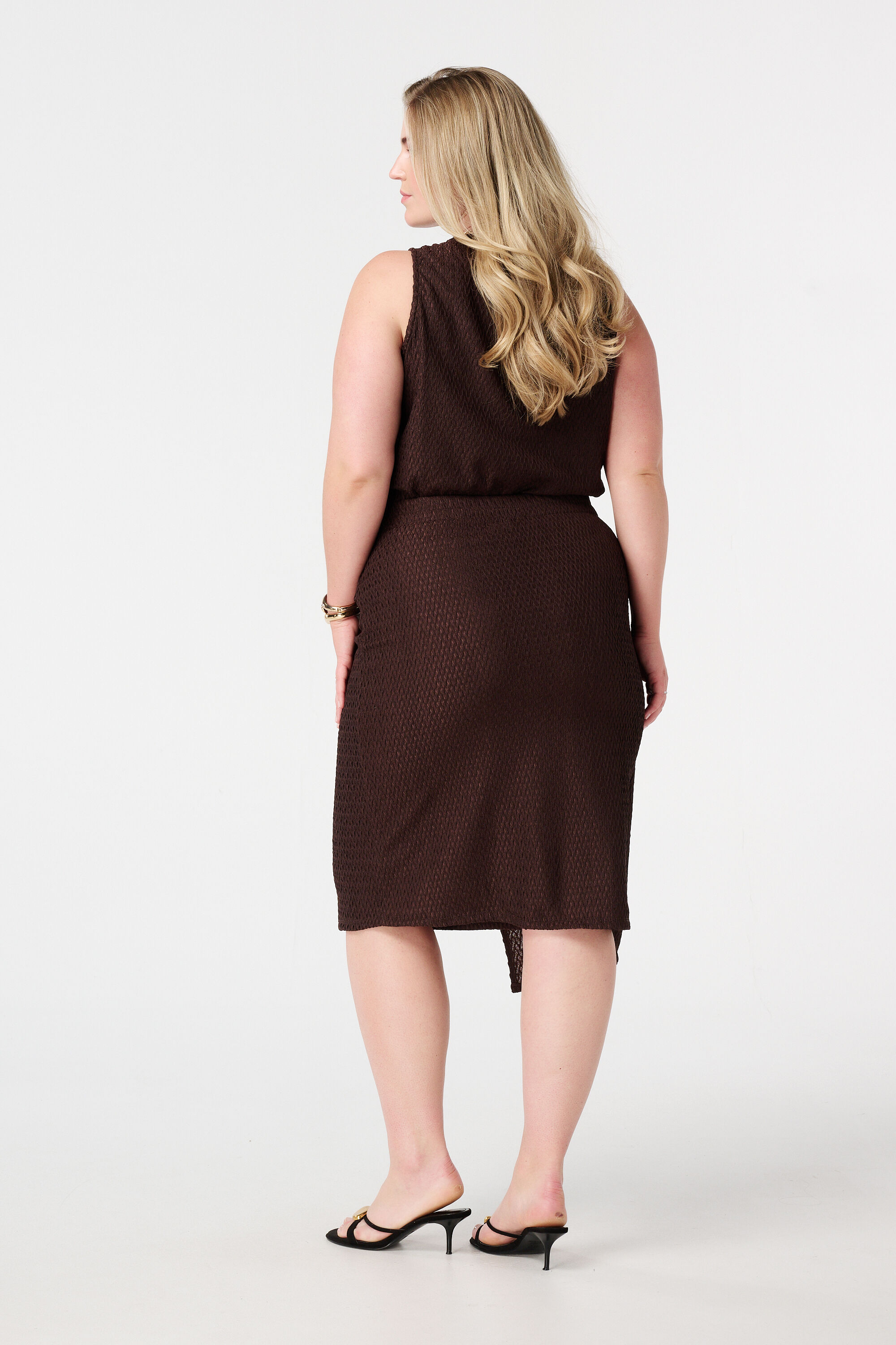 Jupe midi ajust&eacute;e avec boucle image number 3