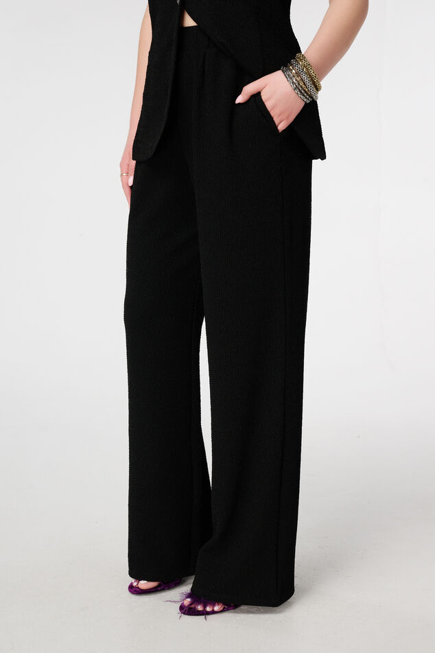 Pantalon avec lurex et taille élastique image number 5
