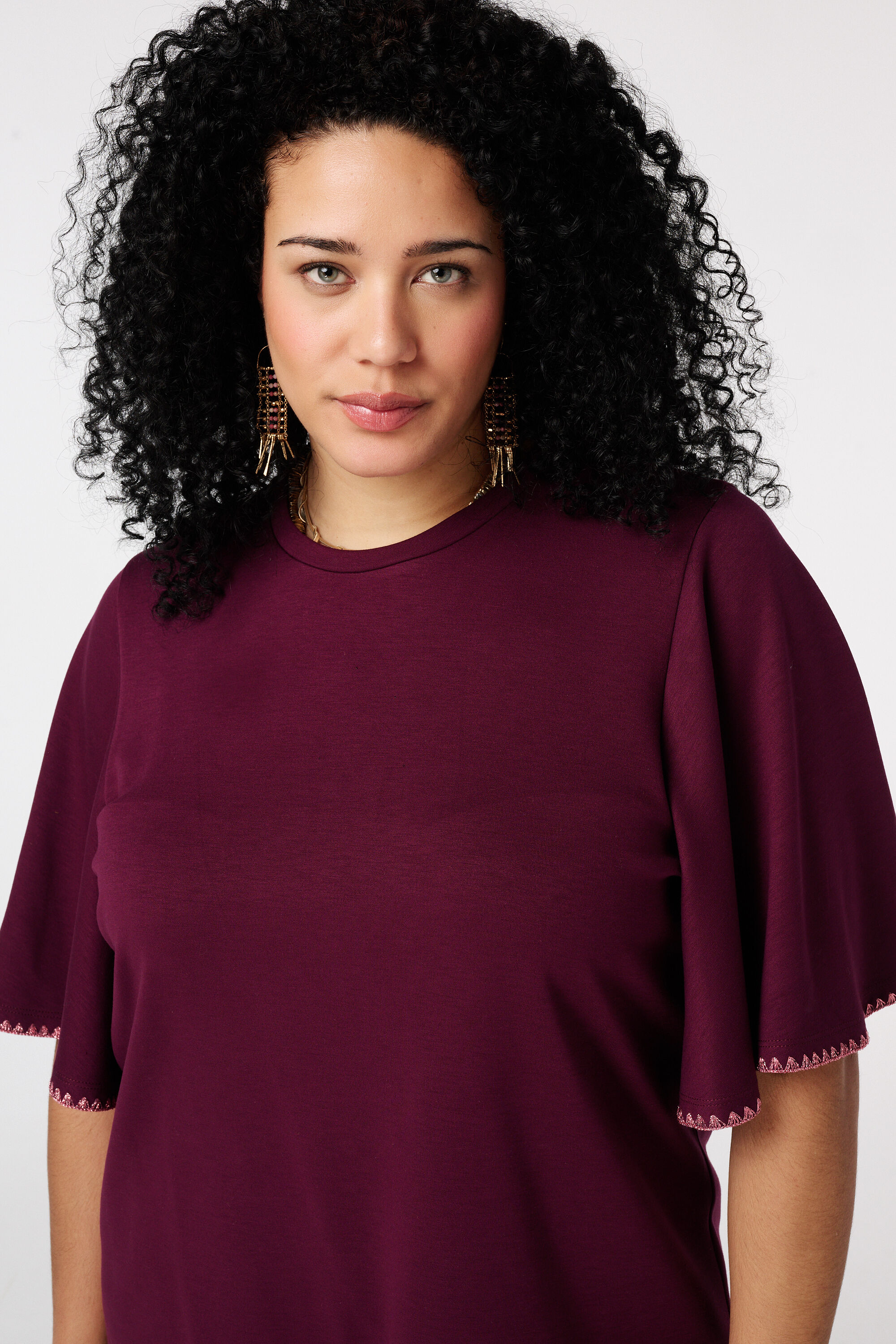 T-shirt &agrave; manches papillon image number 4