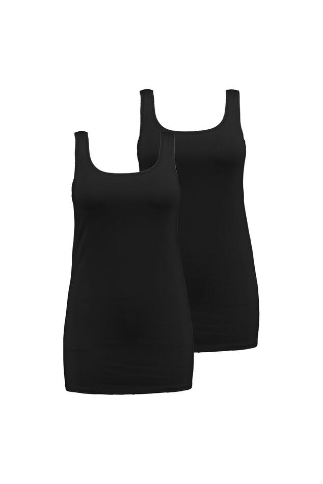 Lot de deux hauts en coton extra longs image number 1
