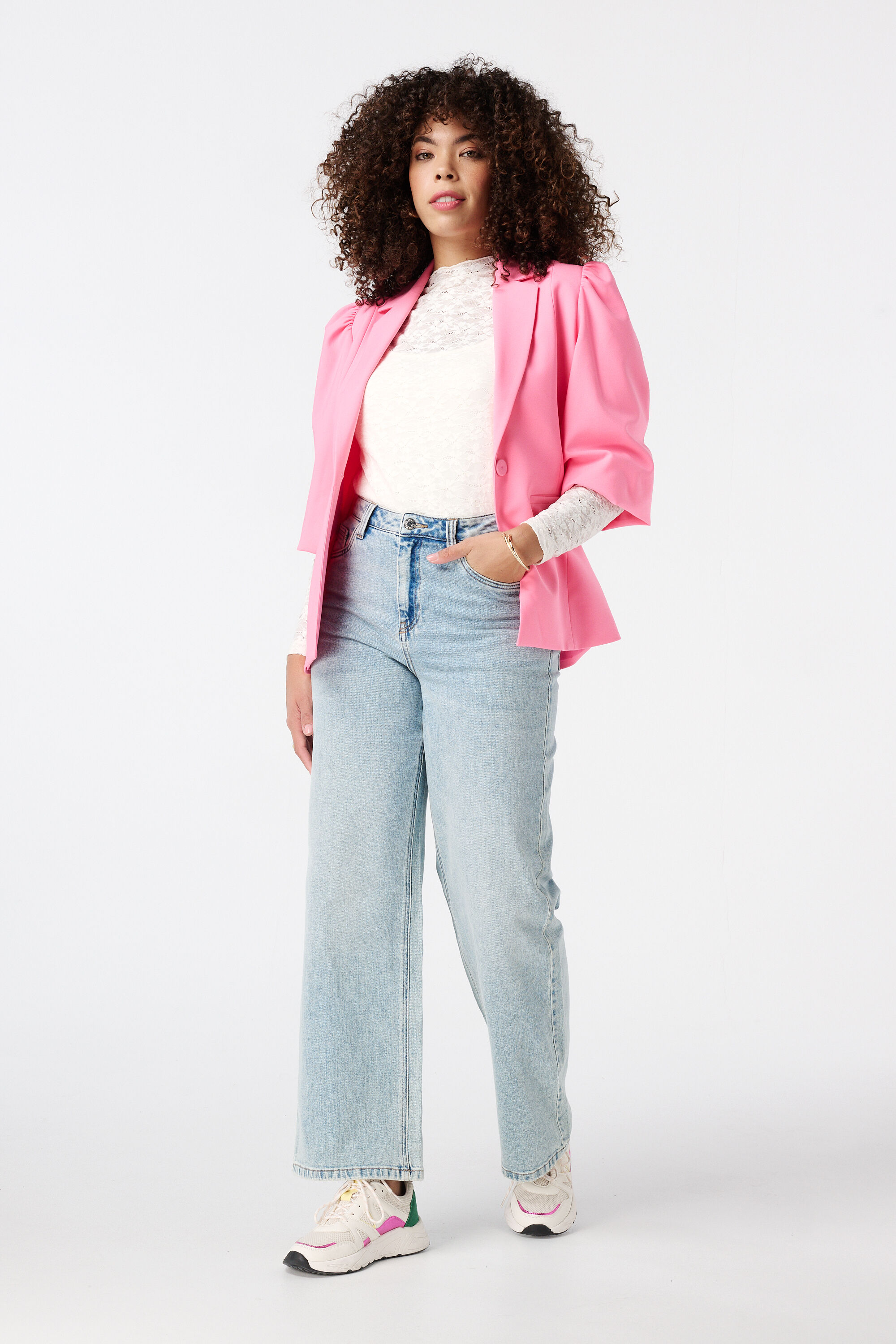 Blazer &agrave; manches bouffantes image number 5