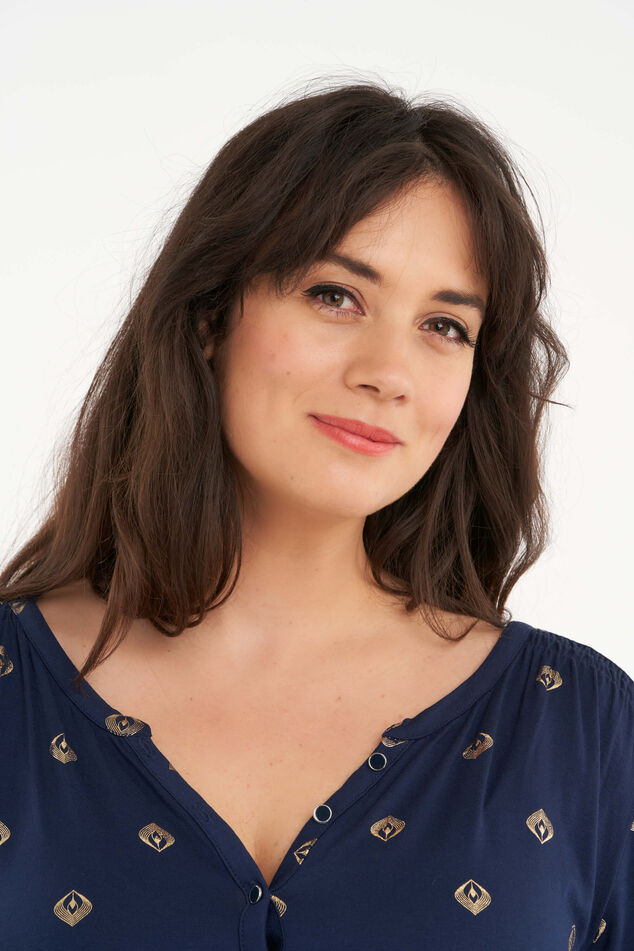 Haut à imprimé de feuilles  image number 4