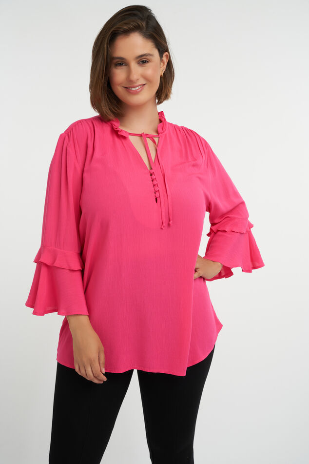 Chemiser à volants et boutons image number 0