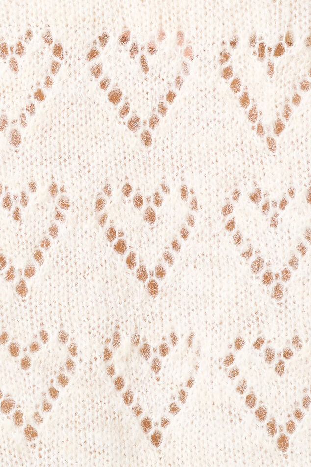 Pull ajouré avec motif cœurs image number 6