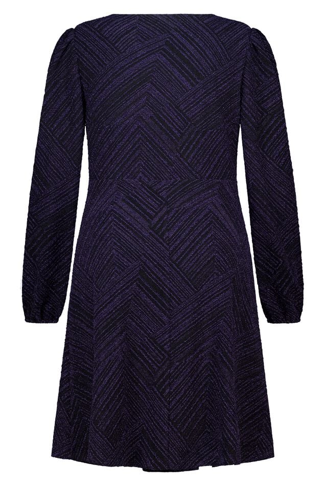 Robe en lurex avec détail bouton image number 1
