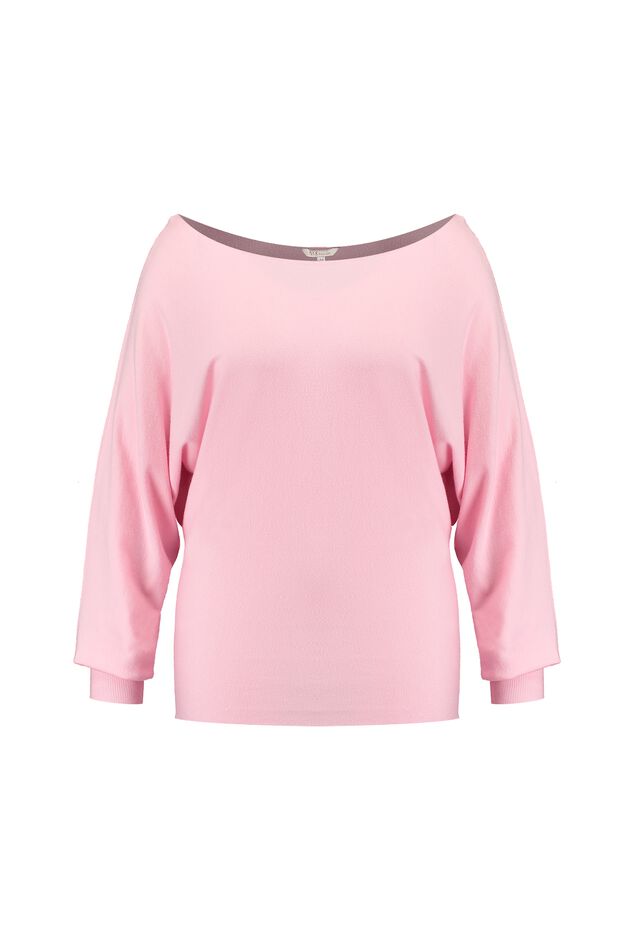 Pull-over doux avec manches chauve-souris image number 2