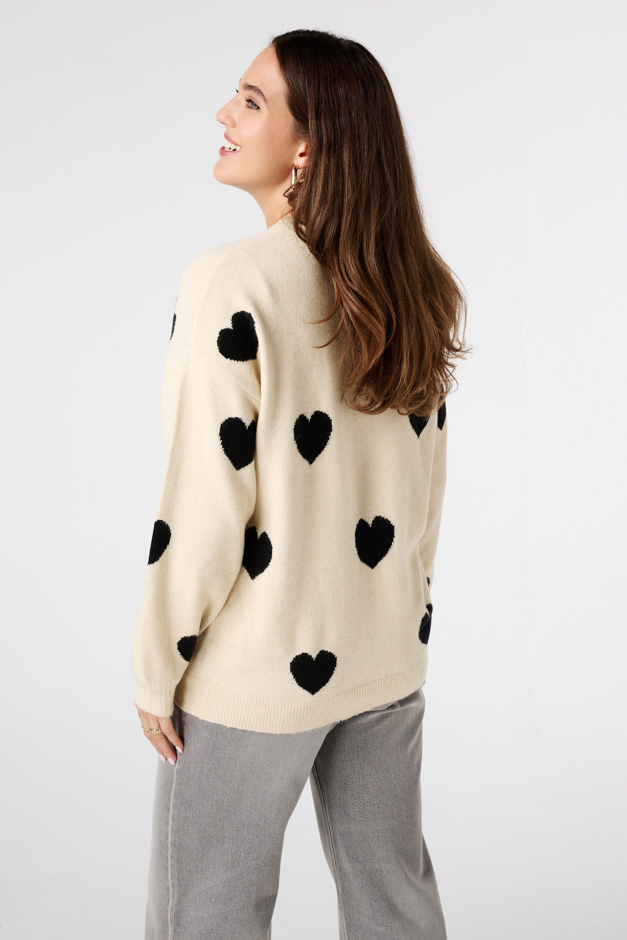 Pull fin &agrave; motif c&oelig;ur image number 3