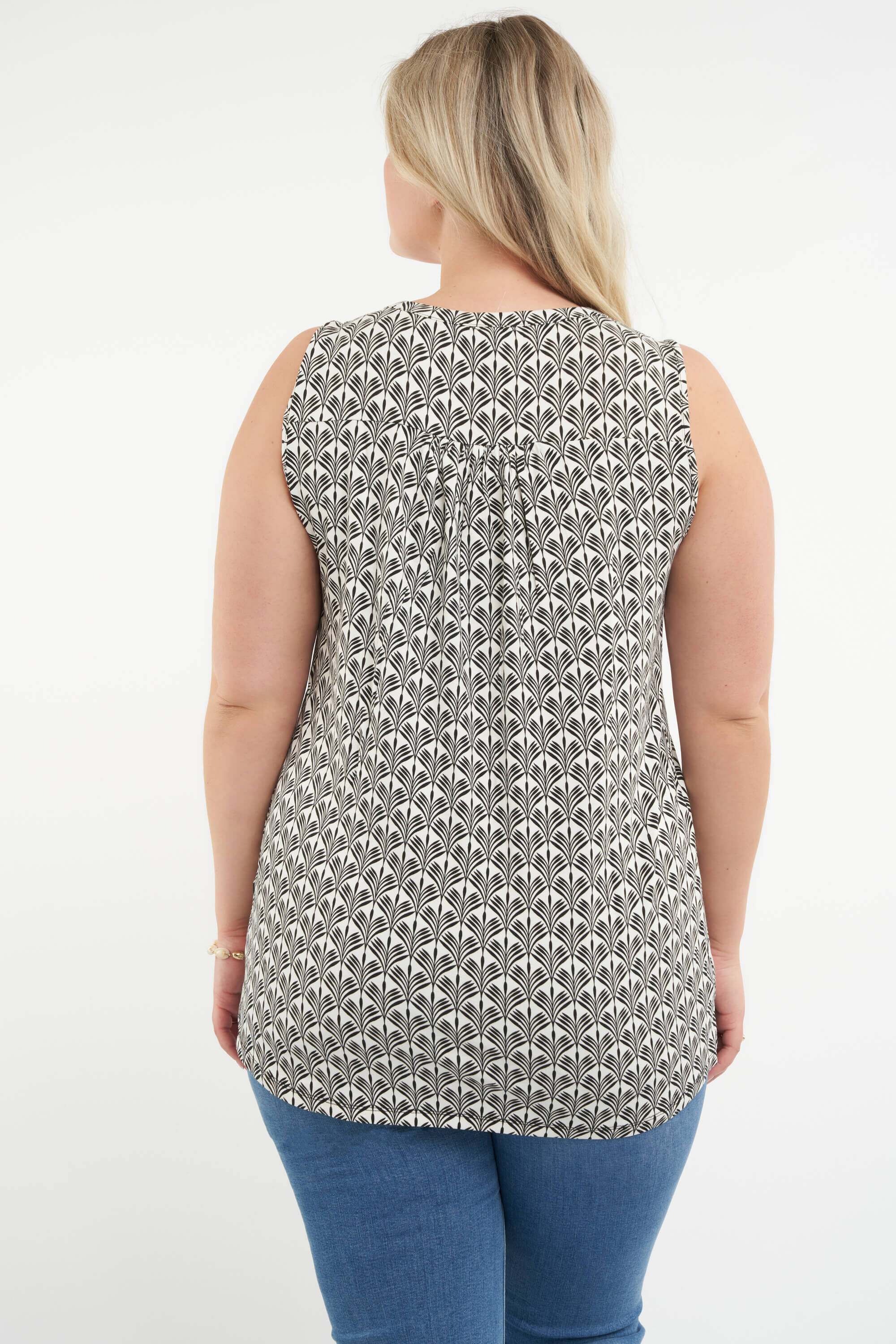 Haut sans manches et &agrave; imprim&eacute; image number 3