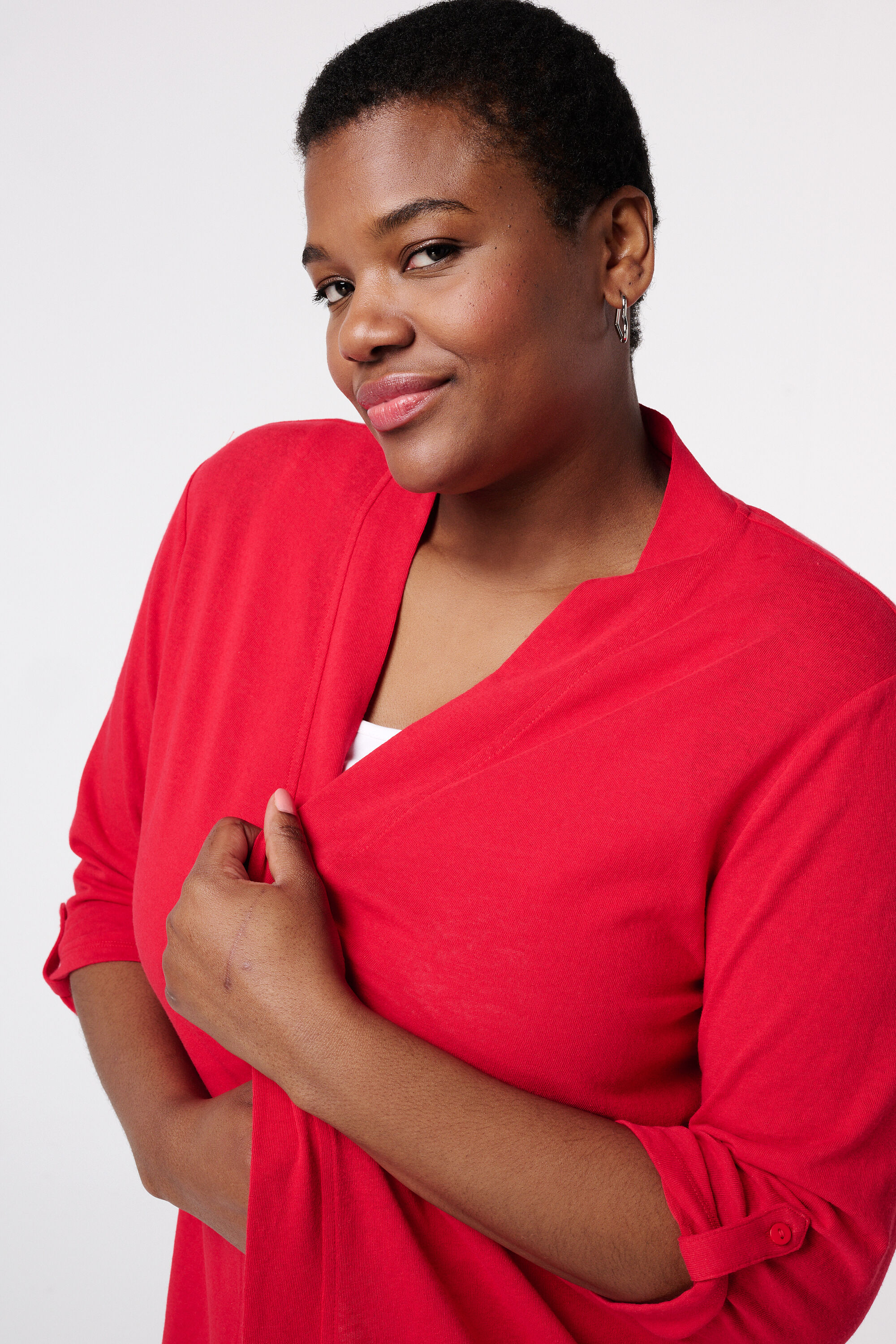 Gilet avec manches trois quarts image number 4