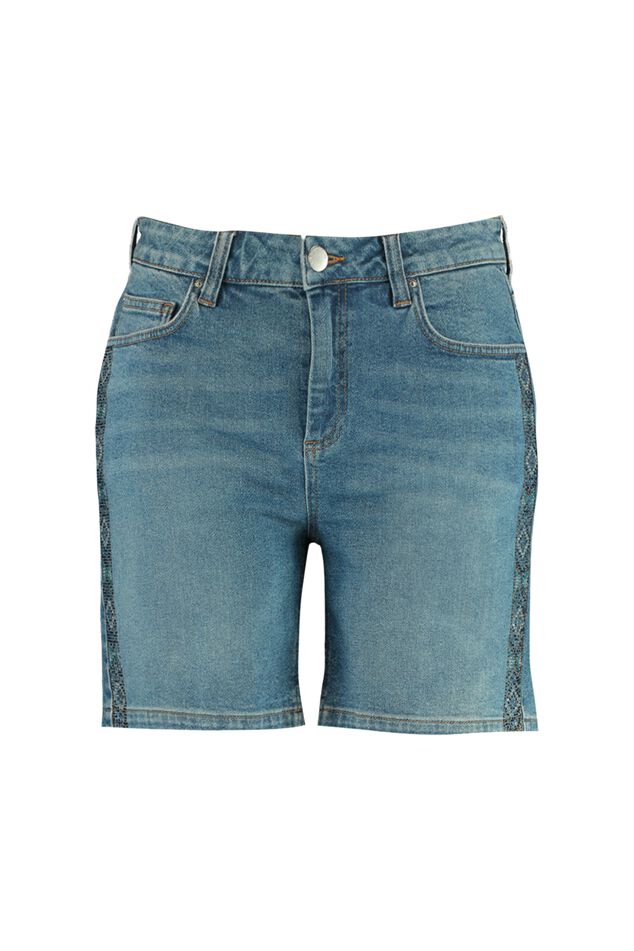 Short en jean avec strass  image number 2