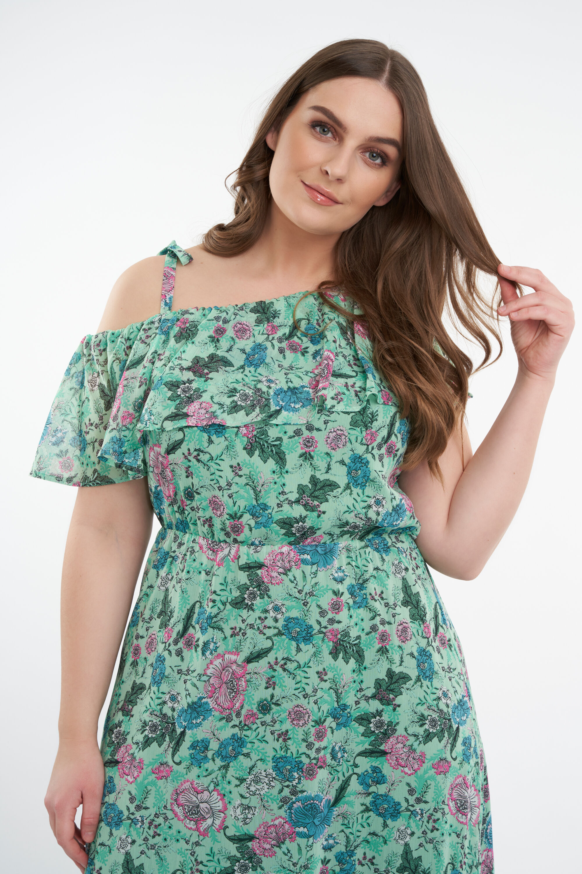 Longue robe &agrave; imprim&eacute;  image number 6