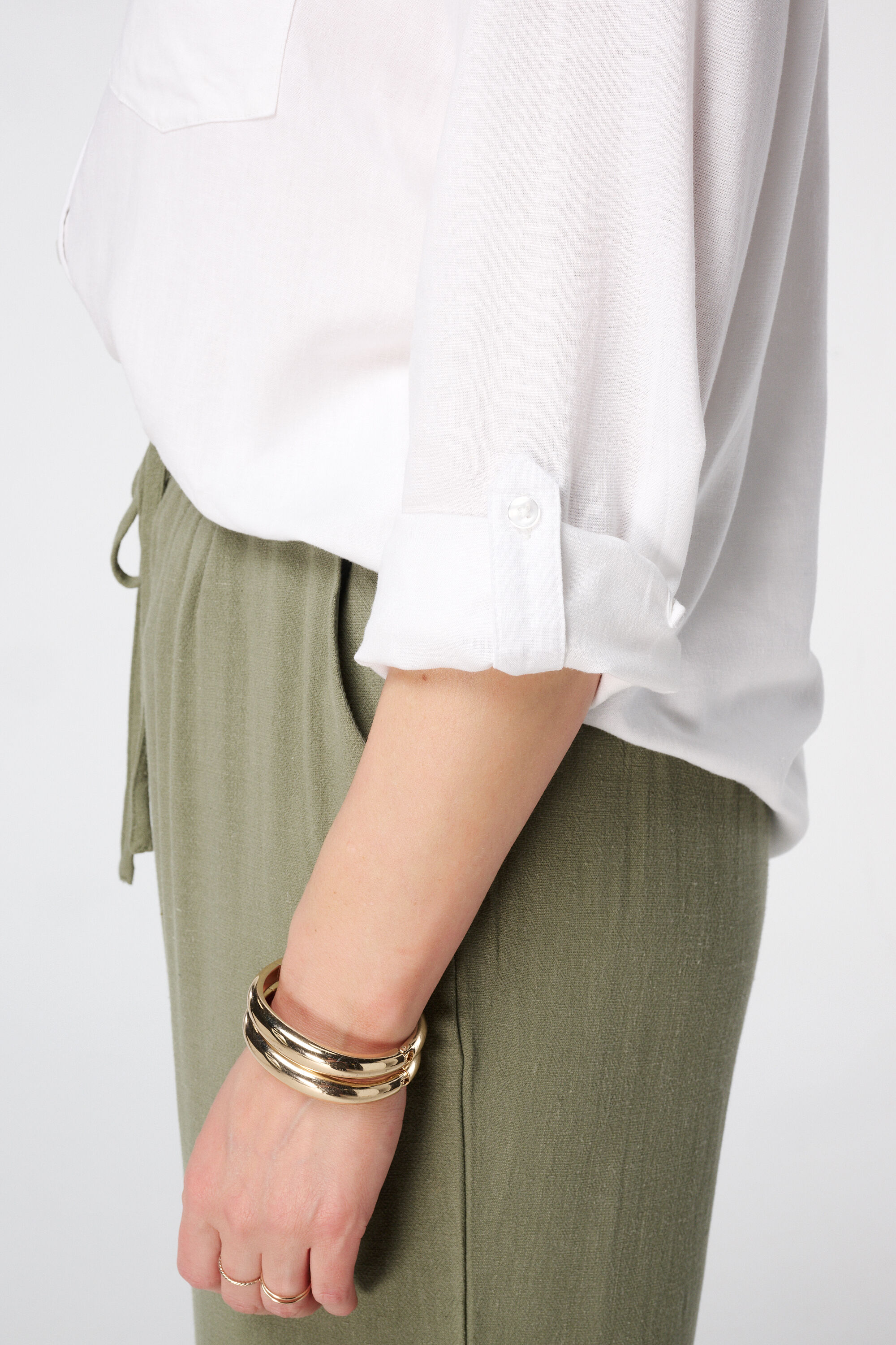 Chemisier en lin avec poches image number 4