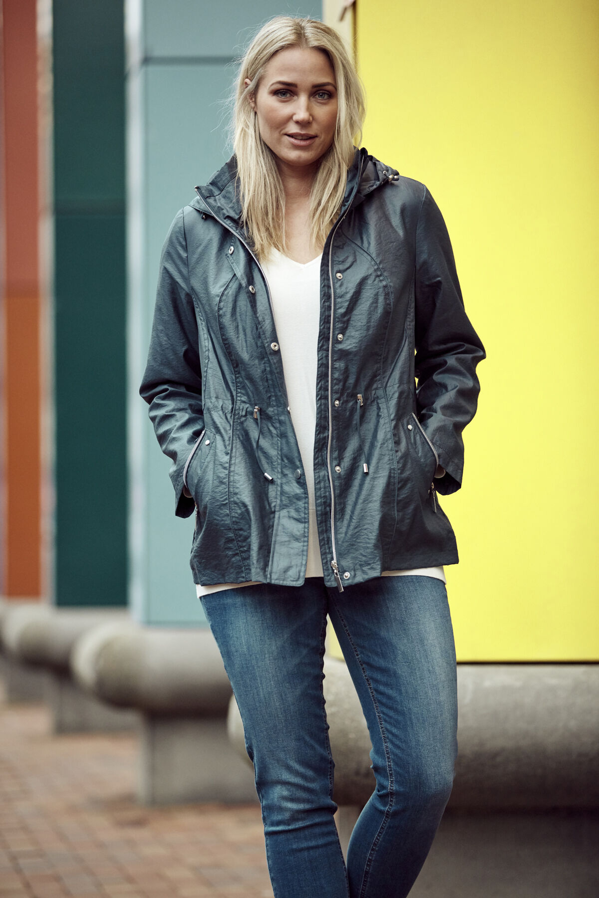 Manteau mi-saison avec capuche amovible image number 5