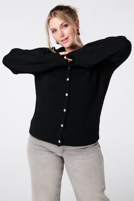 Cardigan en maille fine avec fermeture à boutons Cardigan en maille fine avec fermeture à boutons