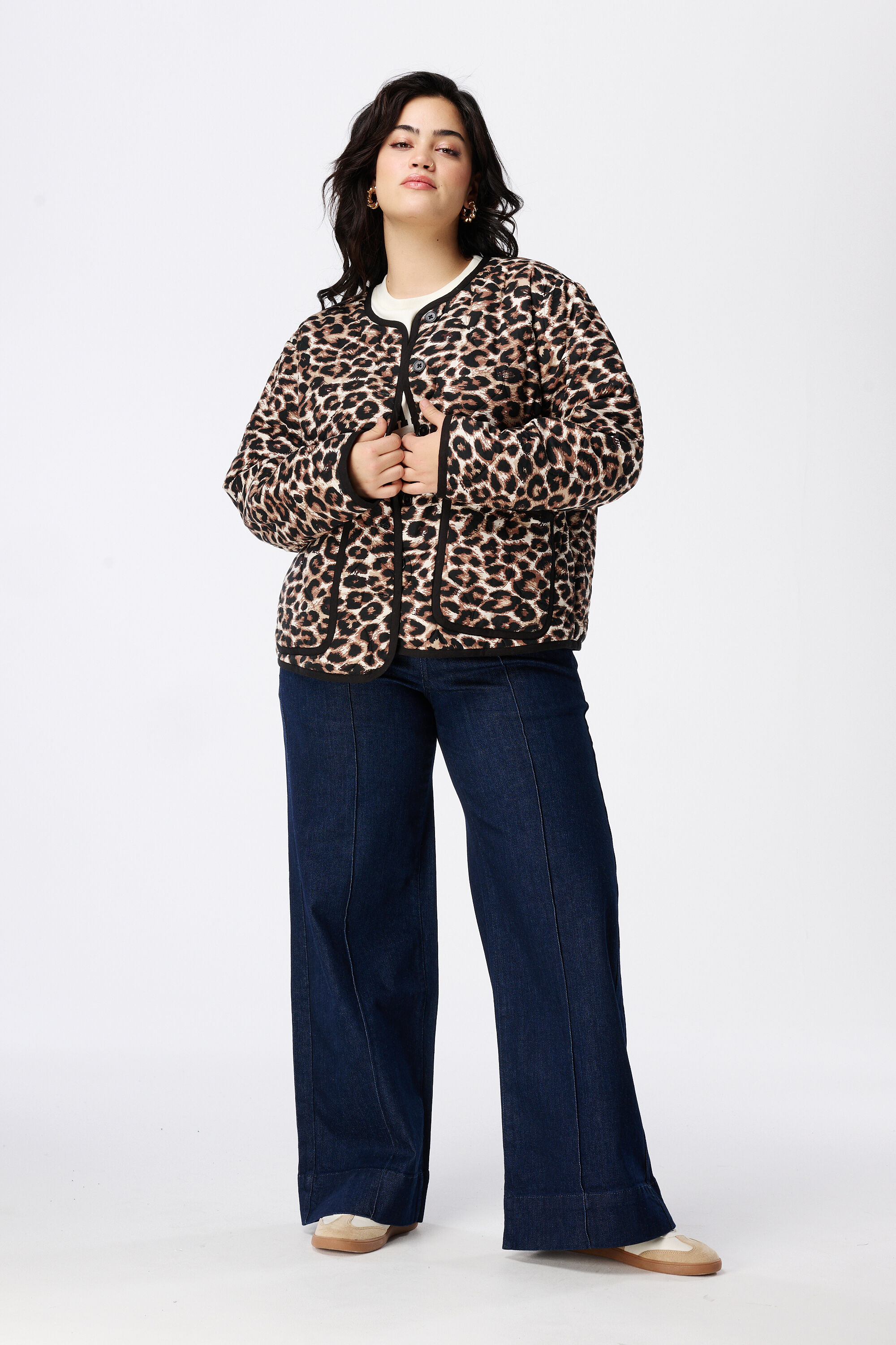 Veste rembourr&eacute;e &agrave; imprim&eacute; l&eacute;opard image number 5