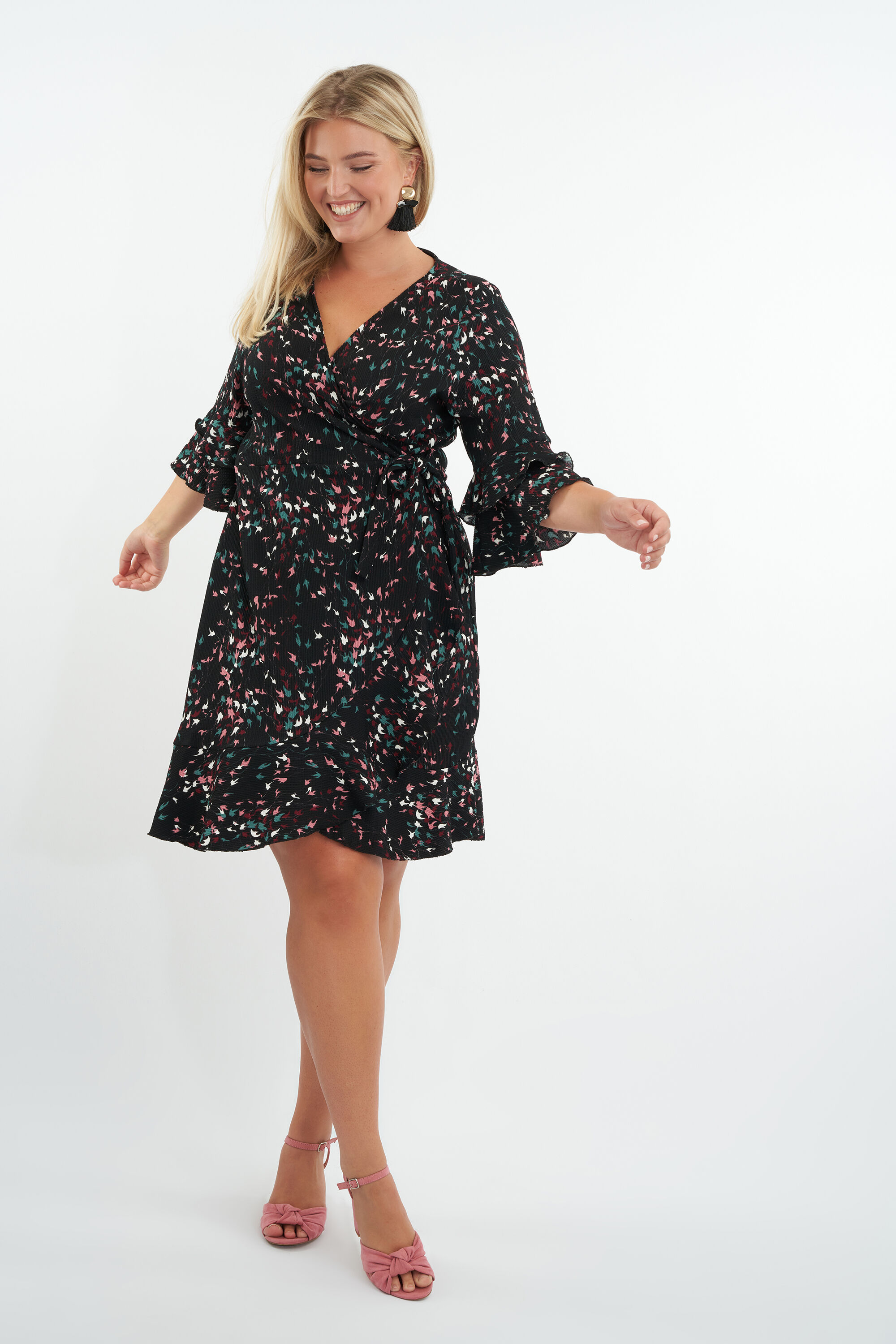 Robe portefeuille &agrave; imprime image number 5