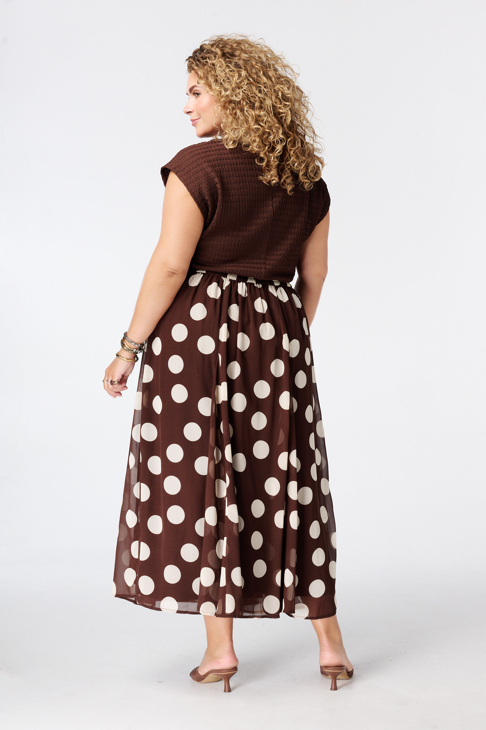 Jupe midi avec imprim&eacute; image number 3