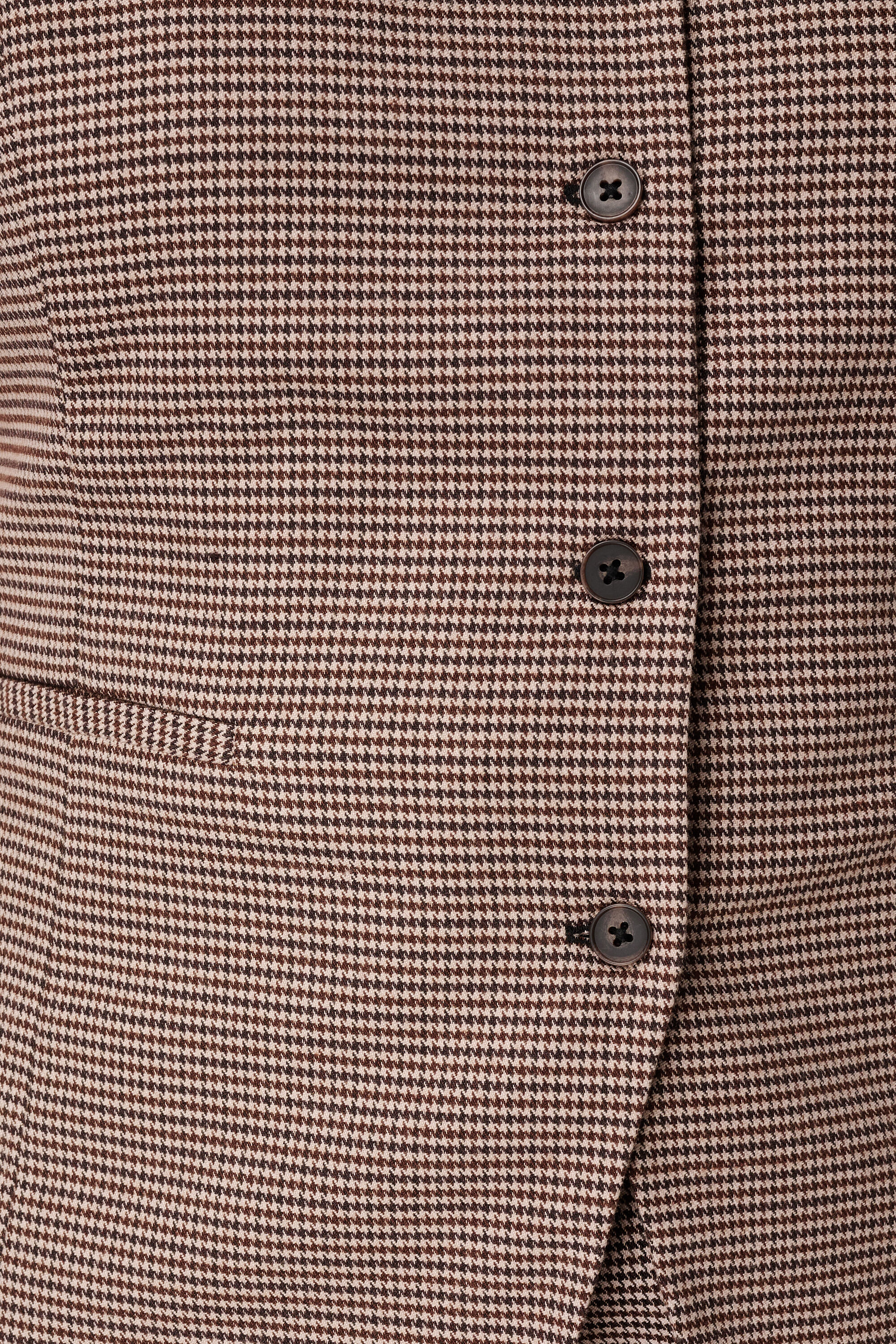 Gilet long &agrave; motif &agrave; carreaux image number 4