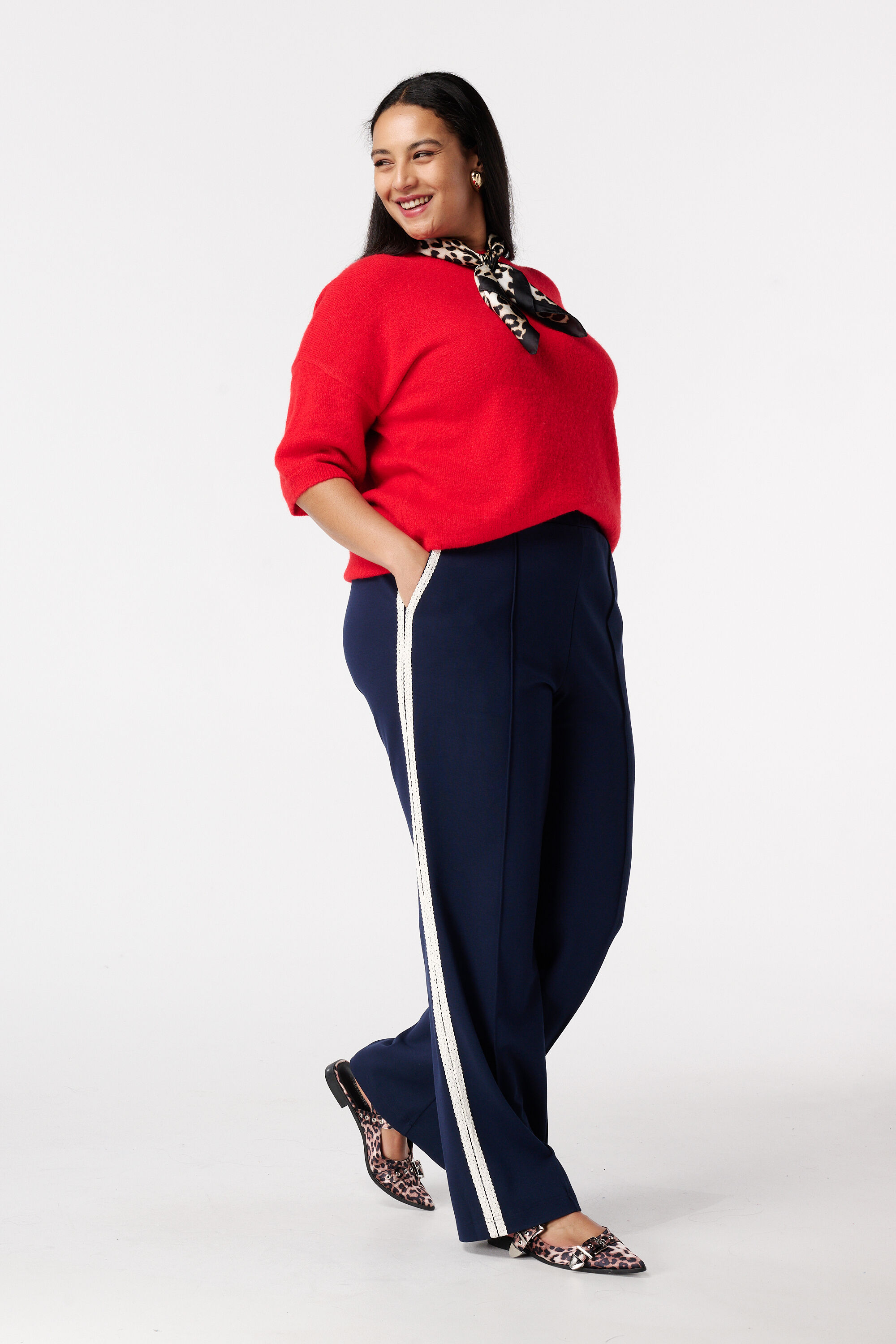 Top tricot&eacute; &agrave; manches courtes image number 5