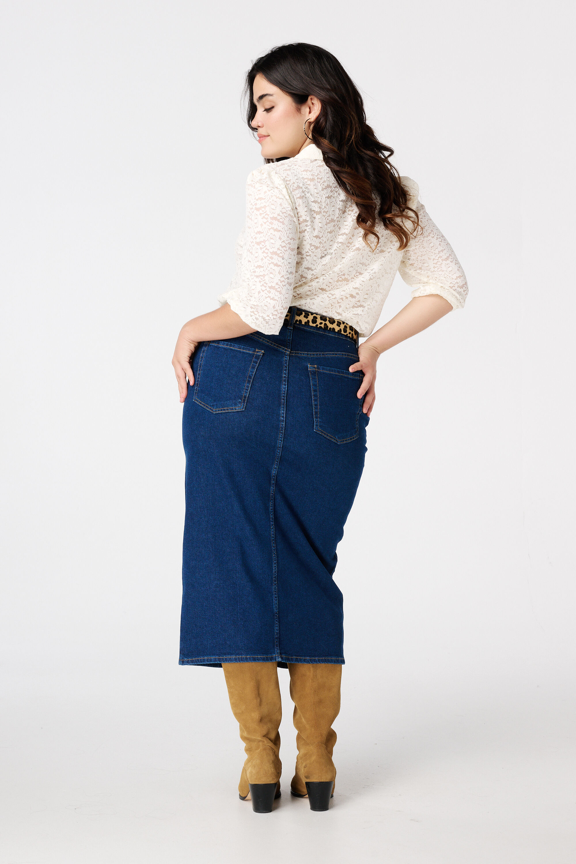 Jupe midi denim image number 3