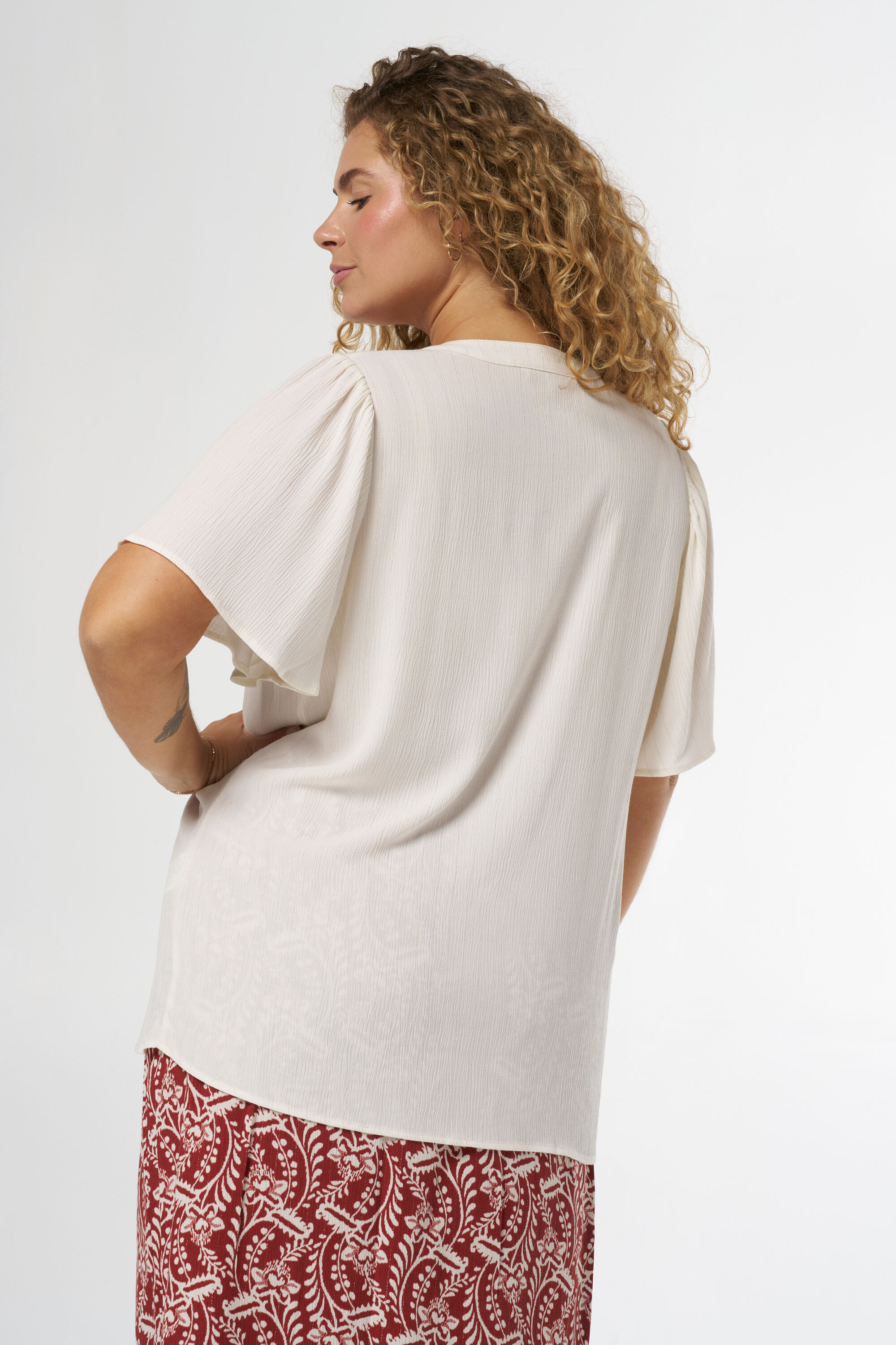 Chemisier manche papillon top