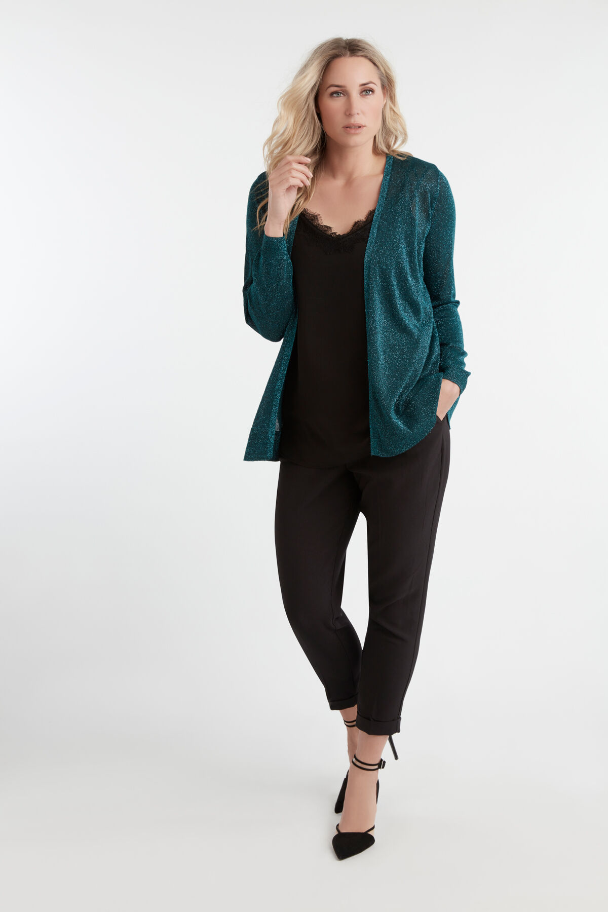 Cardigan en lurex image number 3