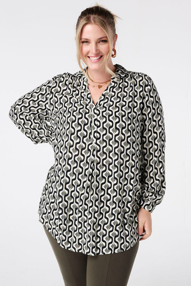 Blouse oversize imprimée image number 0